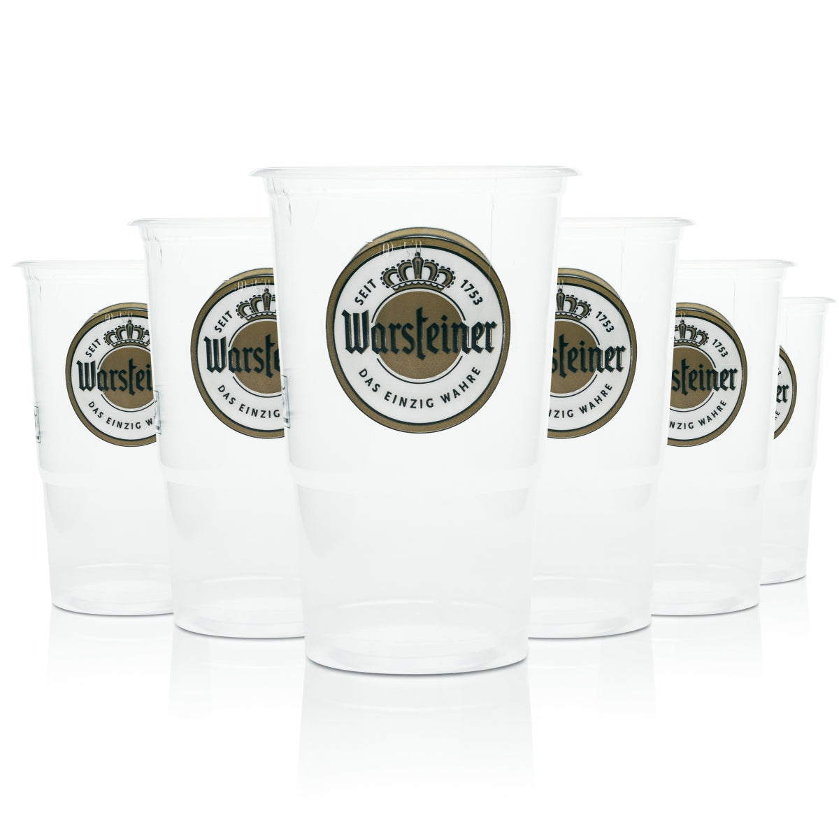 50 bicchieri monouso Warsteiner da 0,2 l per festival, in plastica
