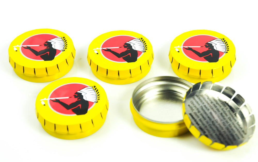 5x American Spirit Sposa per sigarette Sposa da spiaggia Lattina Mini Giallo