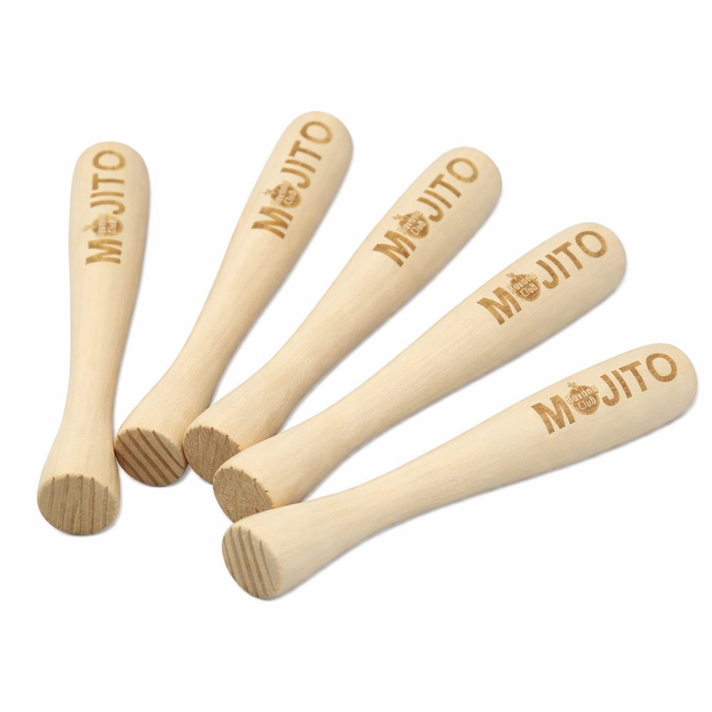 5x Havana Club Rum Pestello in legno Mojito Logo Mortaio da cocktail Barista Longdrink