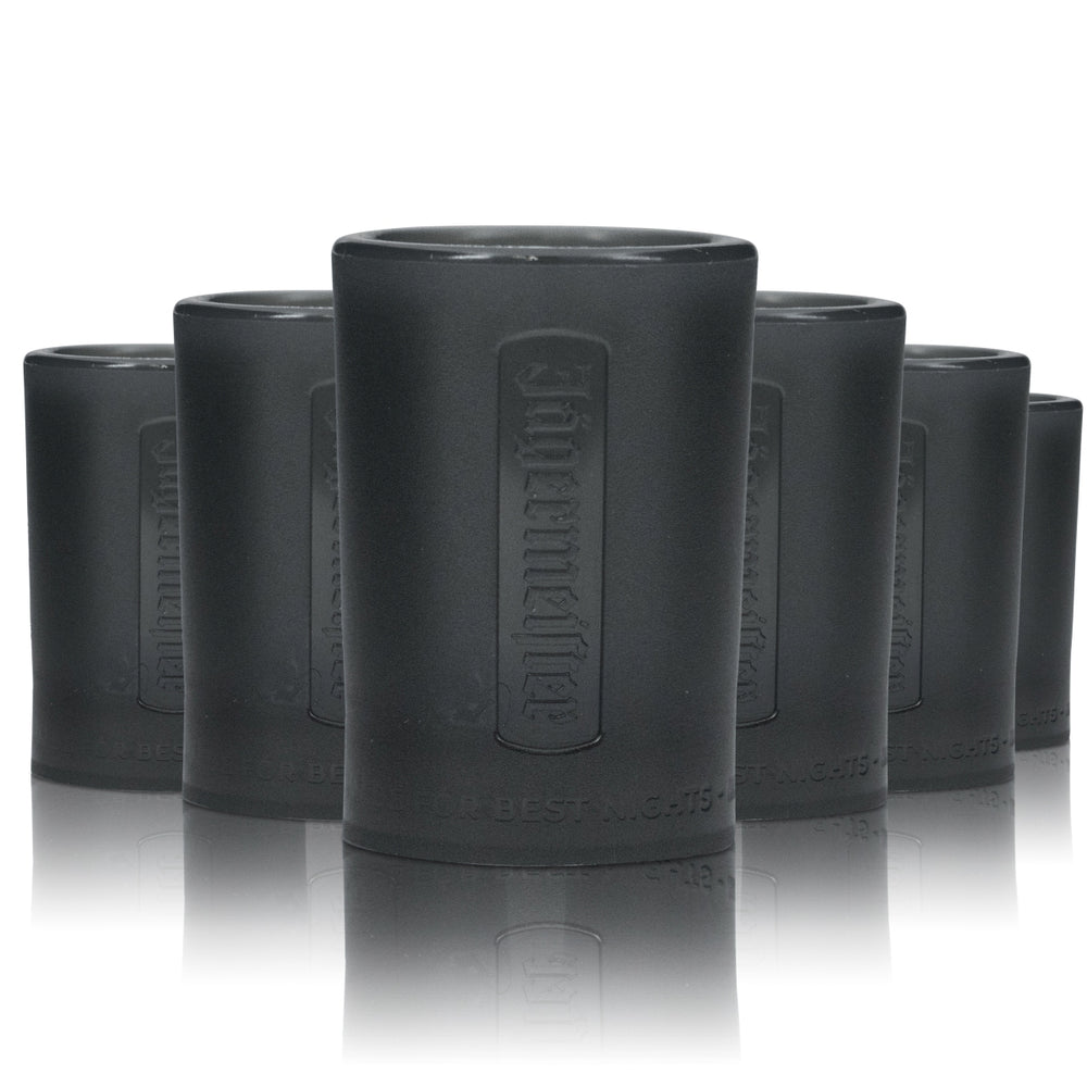 5 bicchierini Jägermeister da 2 cl in plastica rigida riutilizzabili per grappa