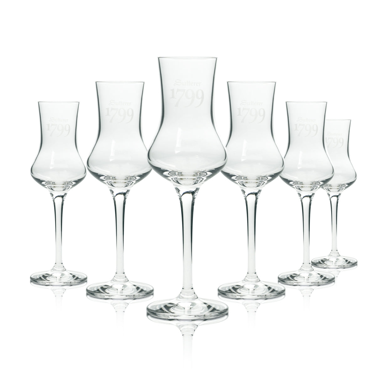 6 Sutterer 1799 Grappa Bicchiere 0,1 l Bicchiere da degustazione nuovo