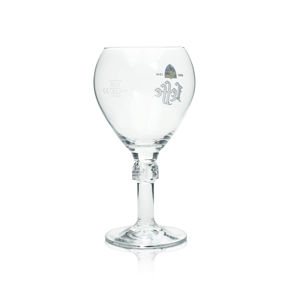 Bicchiere da birra Leffe 0,33 l – Bicchieri a calice di design Birra belga Blonde Brown – Vista 3