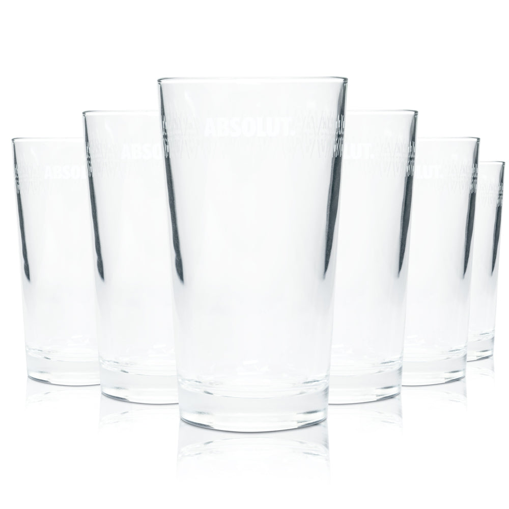6 bicchieri Absolut Vodka 0,3 l Elyxir Tumbler Longdrink Cocktail