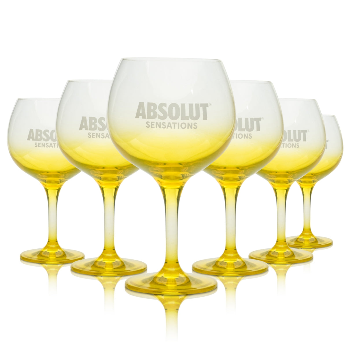 6 bicchieri da cocktail Absolut Vodka 0,5 l, forma a palloncino, Sensations Bar