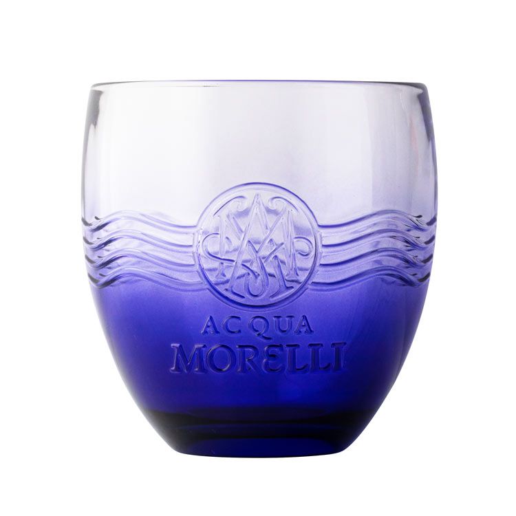 6 bicchieri Acqua Morelli 0,25 l blu tumbler con rilievo, forma minerale – Vista 2