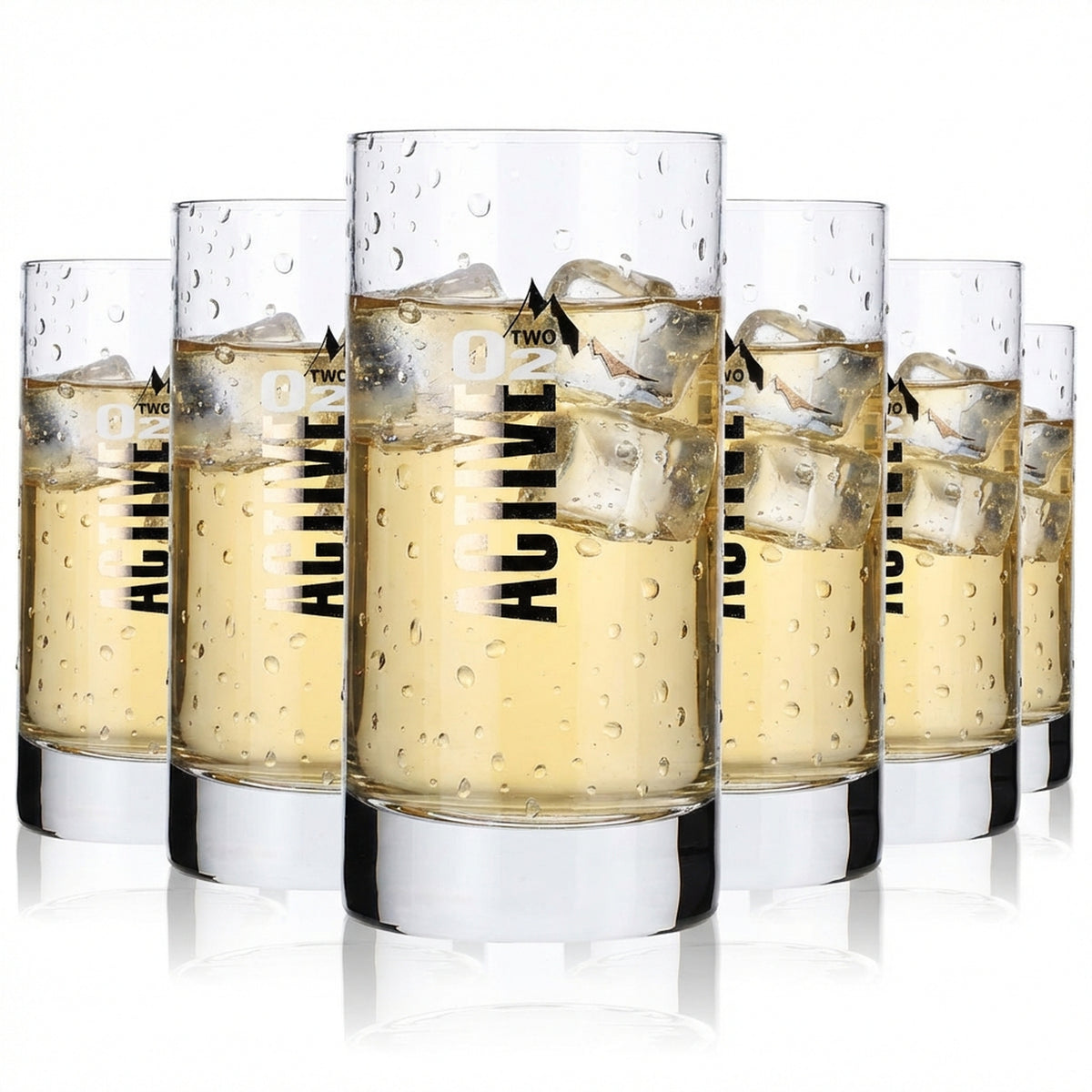 6 bicchieri in vetro Active O2 Water Glass, bicchieri da 0,24 l