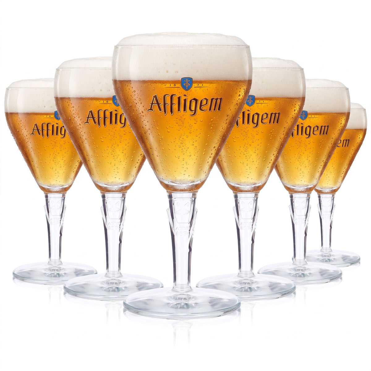 6 bicchieri da birra Affligem da 0,25 l a calice (set da 6)