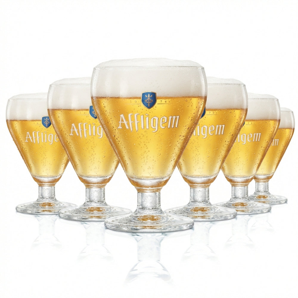 6 bicchieri da birra Affligem 0,3 l calice tulipano bicchieri da birra bar pub craft pint
