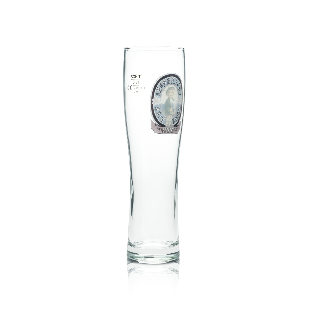 6 bicchieri da birra Allgäuer Büble 0,5 l birra bianca di frumento analcolica bicchieri lievito gastronomico – Vista 3
