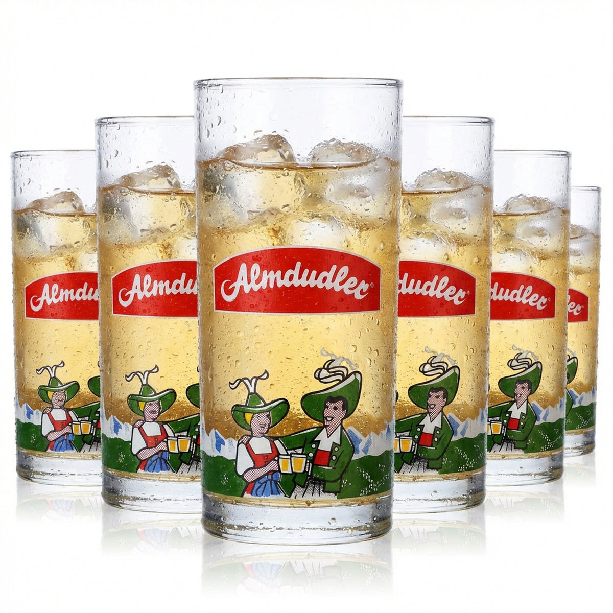 6 bicchieri per bevande analcoliche Almdudler Bicchieri Limoglas 0,2 l Tazza Sahm