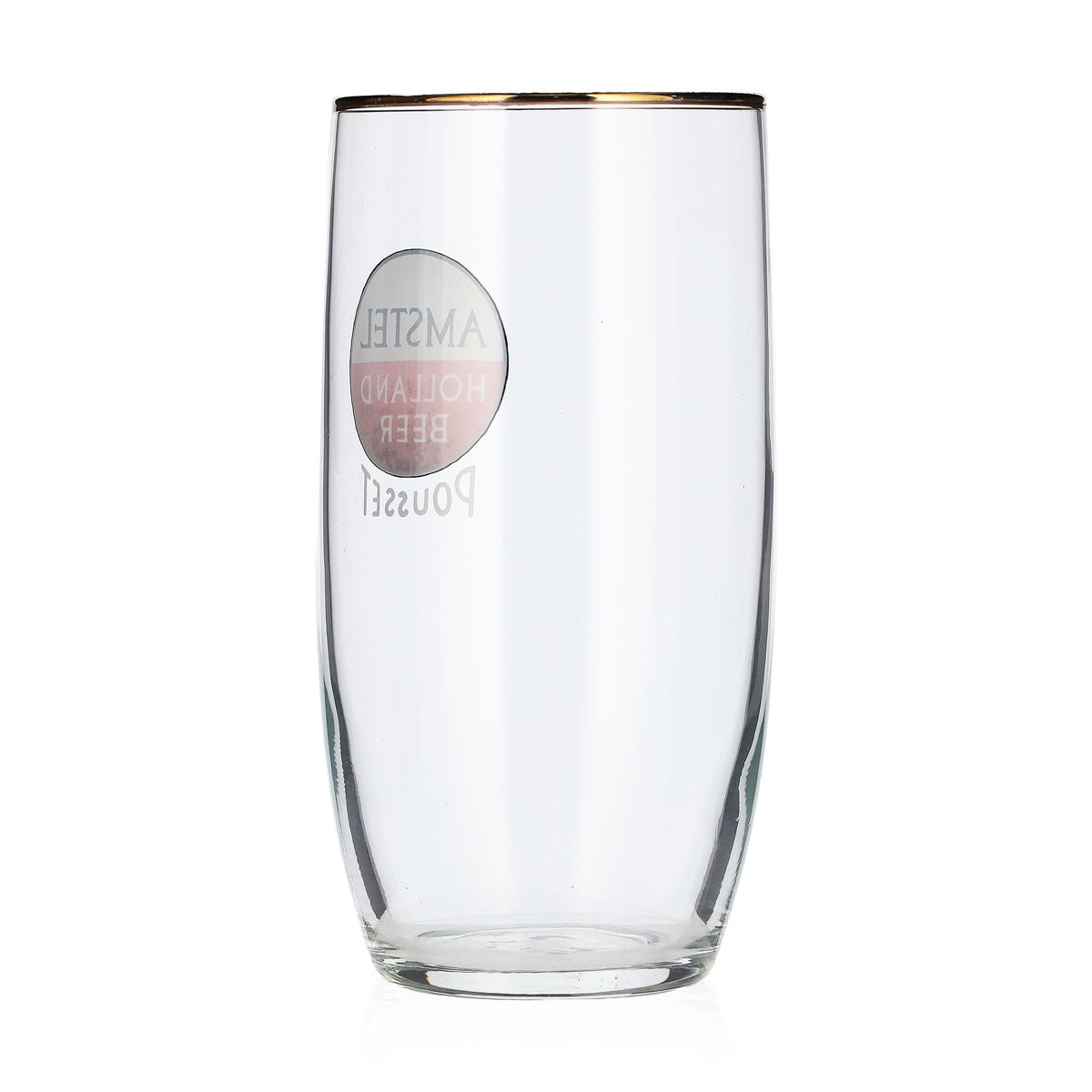 6 bicchieri da birra Amstel da 0,29 l con bordo dorato, modello Willibecher Seidel (set da 6) – Vista 4