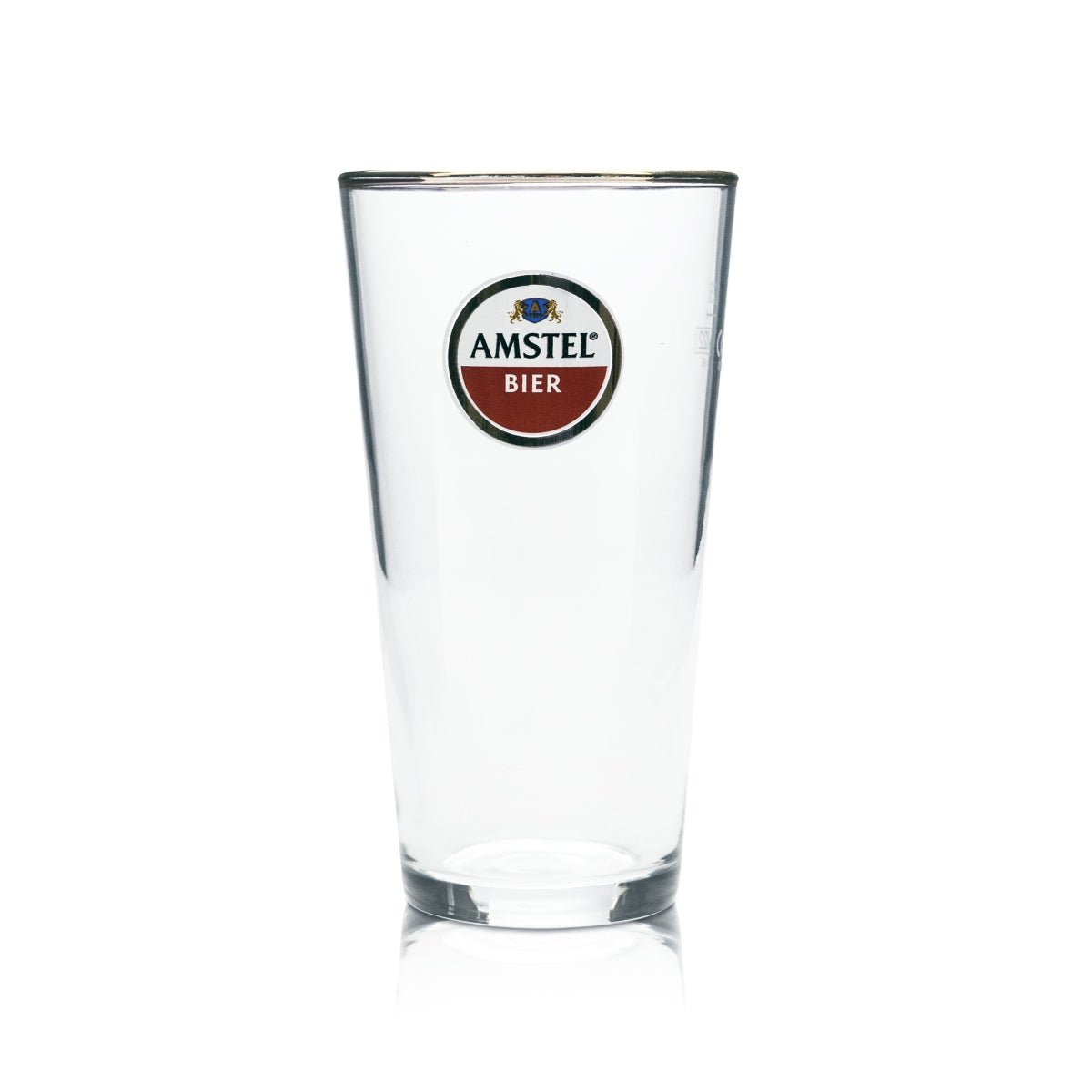 6 bicchieri Amstel da 0,25 l con bordo dorato, bicchieri da bar, pub, birreria, tazza da birra – Vista 2