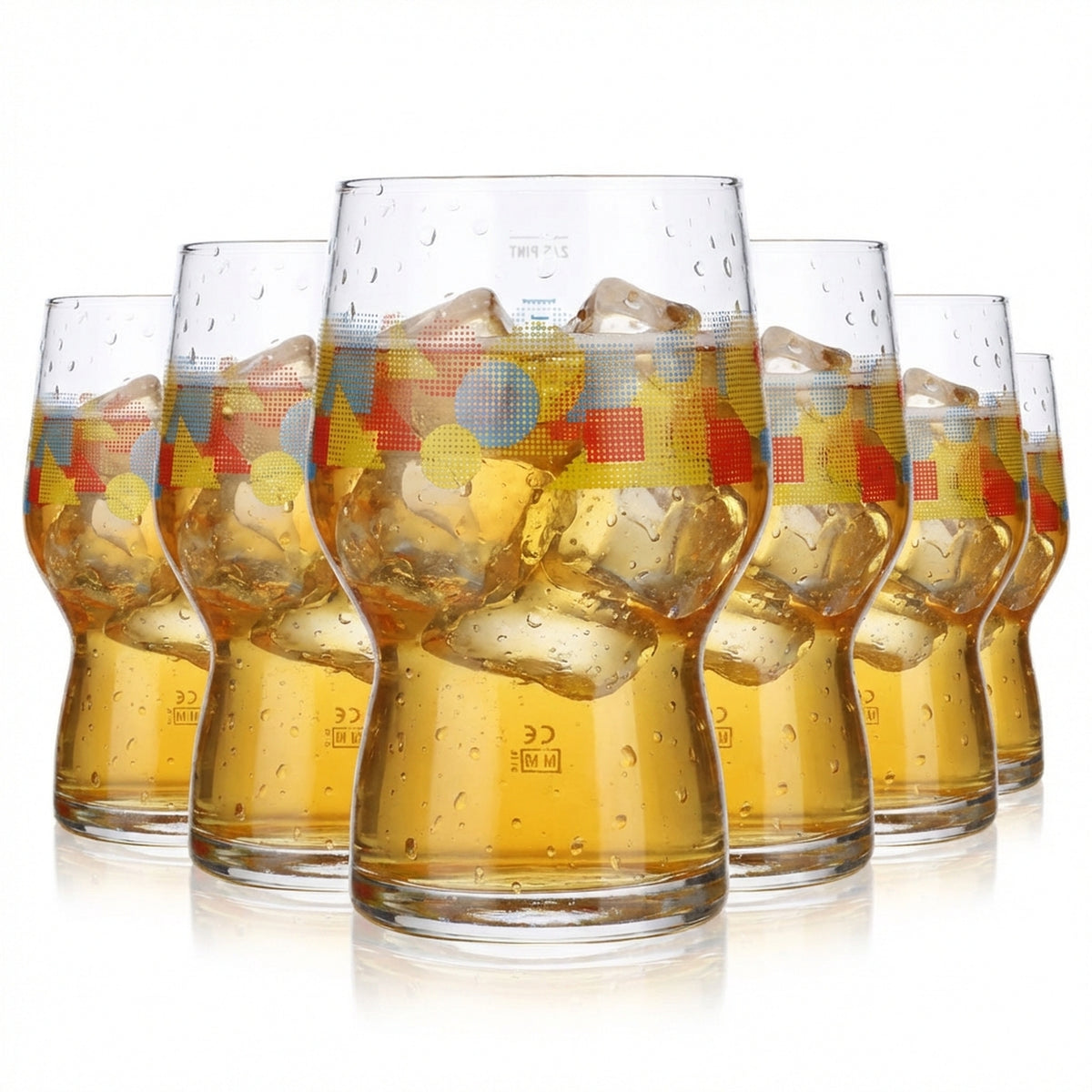 6 bicchieri da birra And Union Bier Glas da 0,33 l con motivo colorato