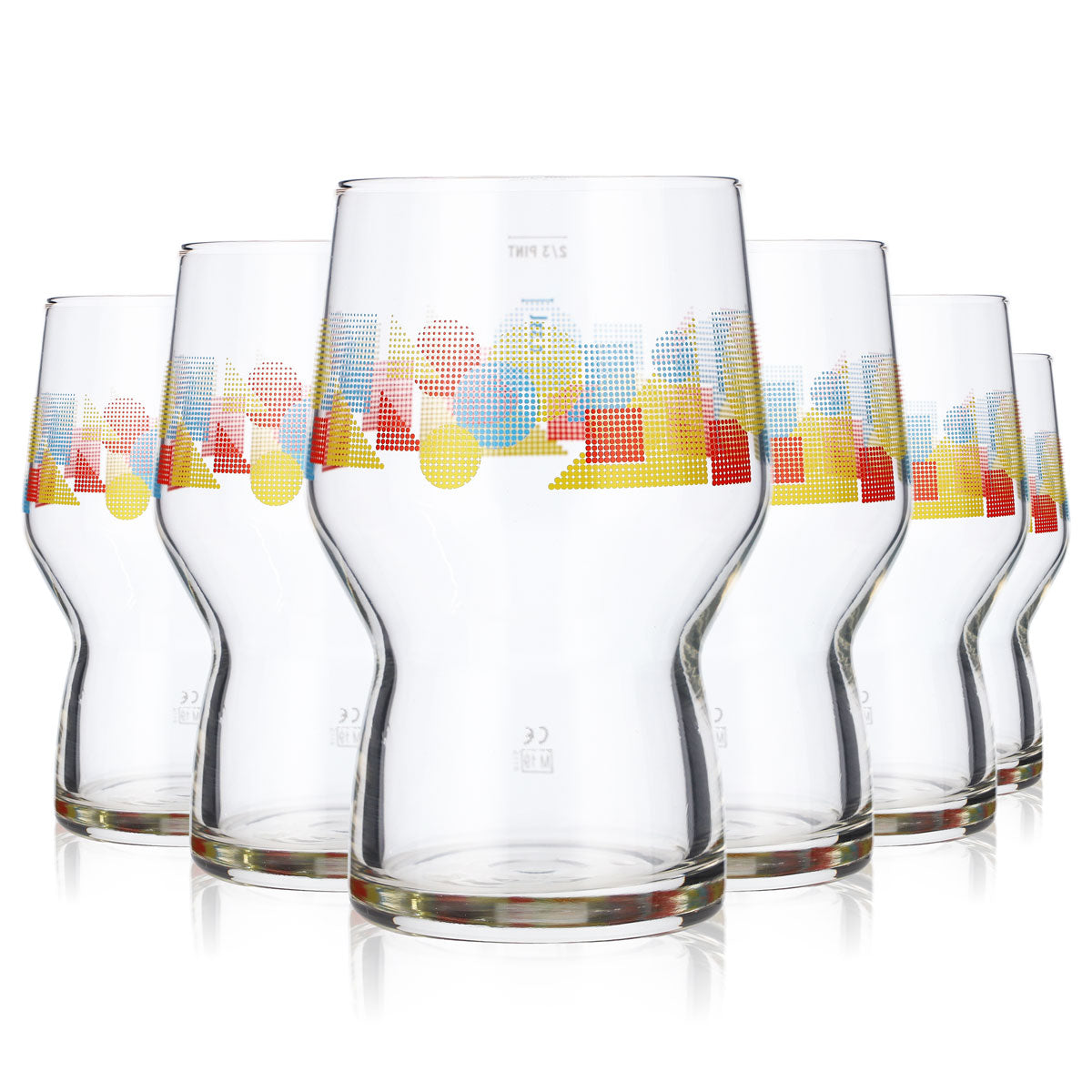 6 bicchieri da birra And Union Bier Glas da 0,33 l con motivo colorato – Vista 5
