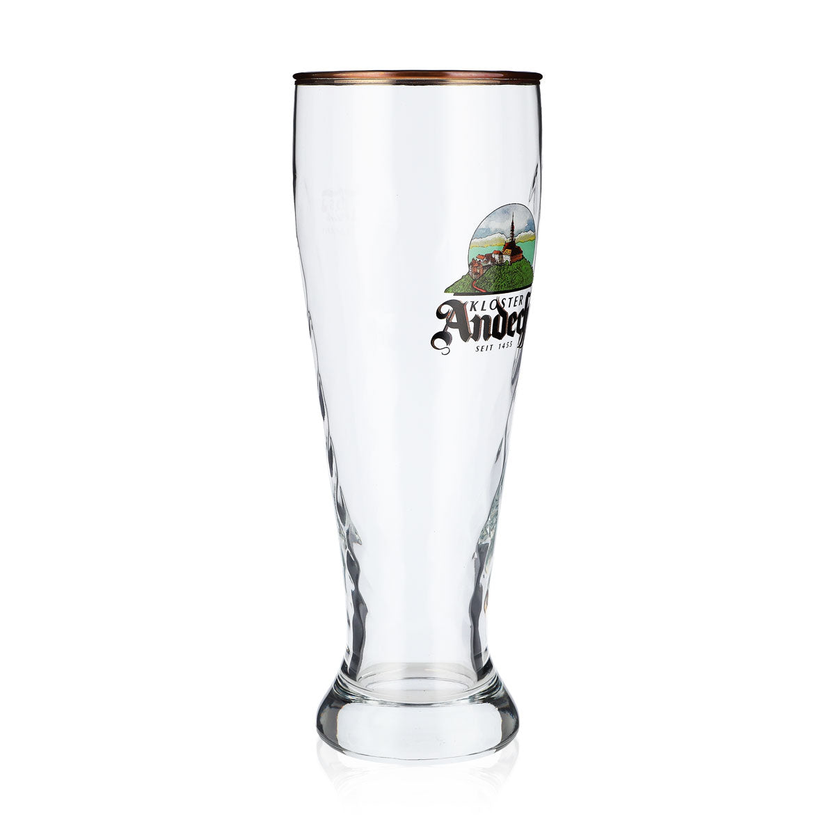 6 bicchieri da birra Andechs da 0,5 l Bicchieri da birra Bicchieri Bicchiere da birra bianca Bordo argentato – Vista 3