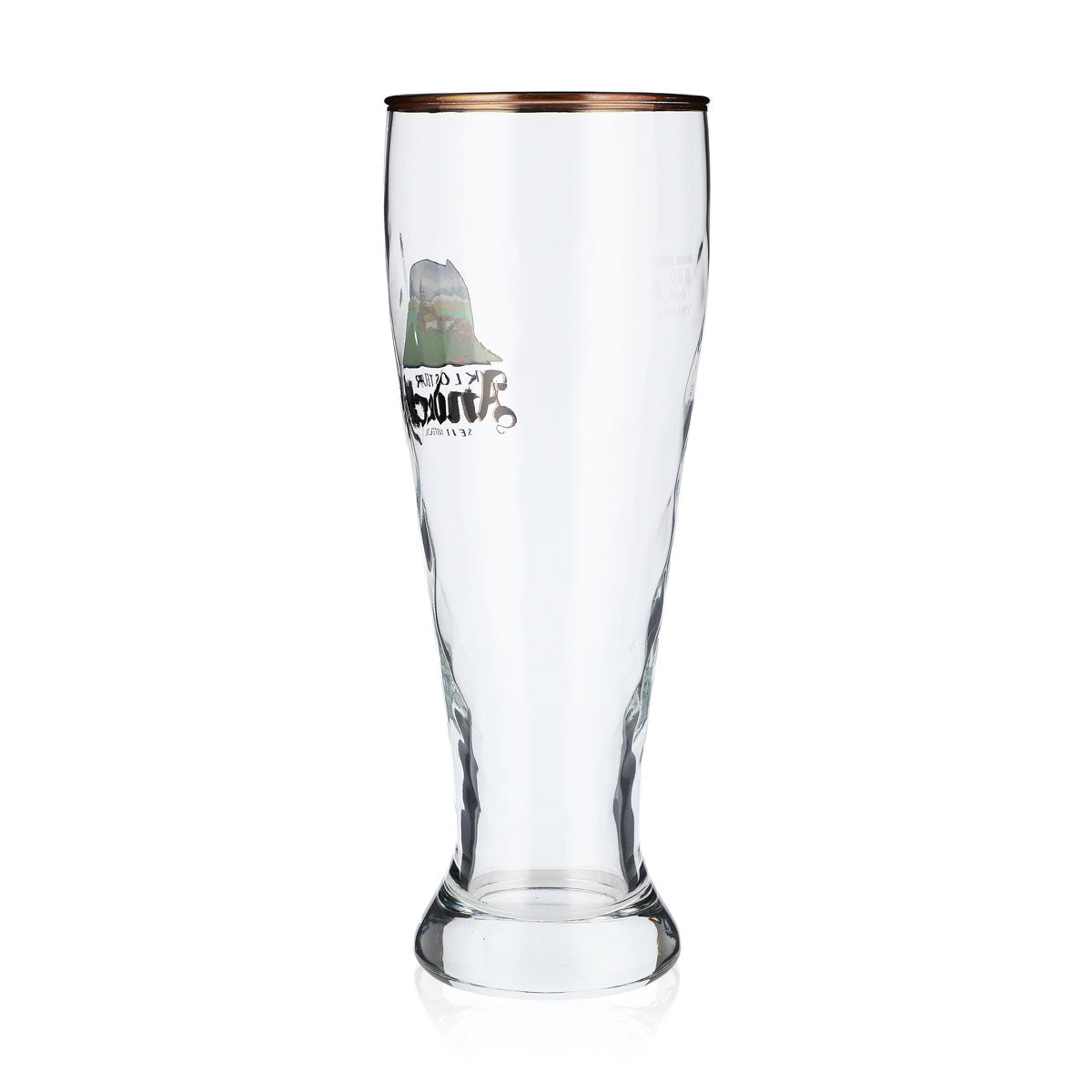 6 bicchieri da birra Andechs da 0,5 l Bicchieri da birra Bicchieri Bicchiere da birra bianca Bordo argentato – Vista 4