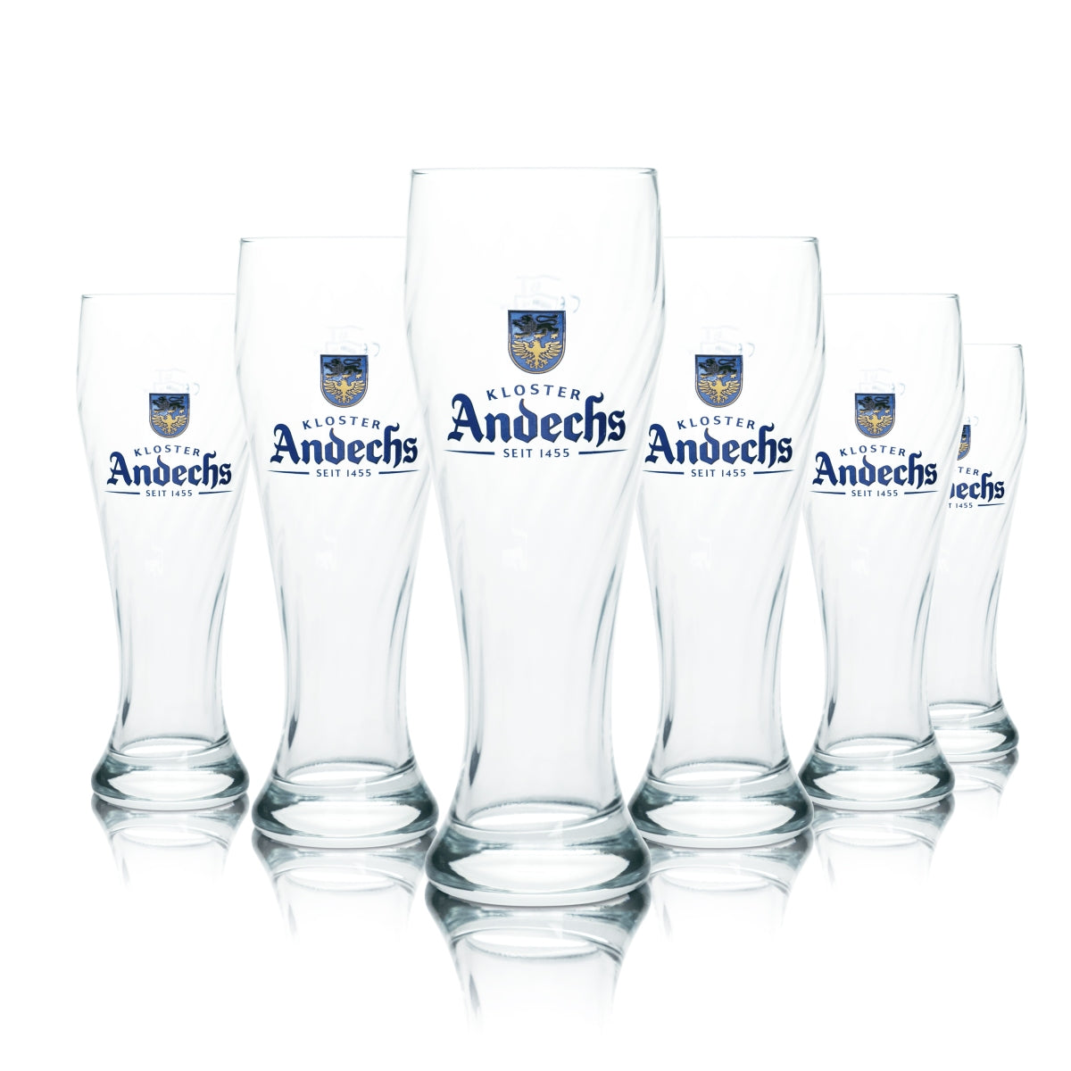 6 bicchieri Andechs da 0,5 l per birra bianca Lievito Cristallo di frumento Bicchieri da birra Monastero Birrificio