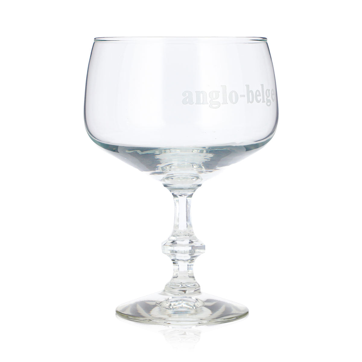 6 bicchieri da birra Anglo-Belge da 0,36 l, modello a palloncino, con scritta bianca “Gin” (set da 6) – Vista 4