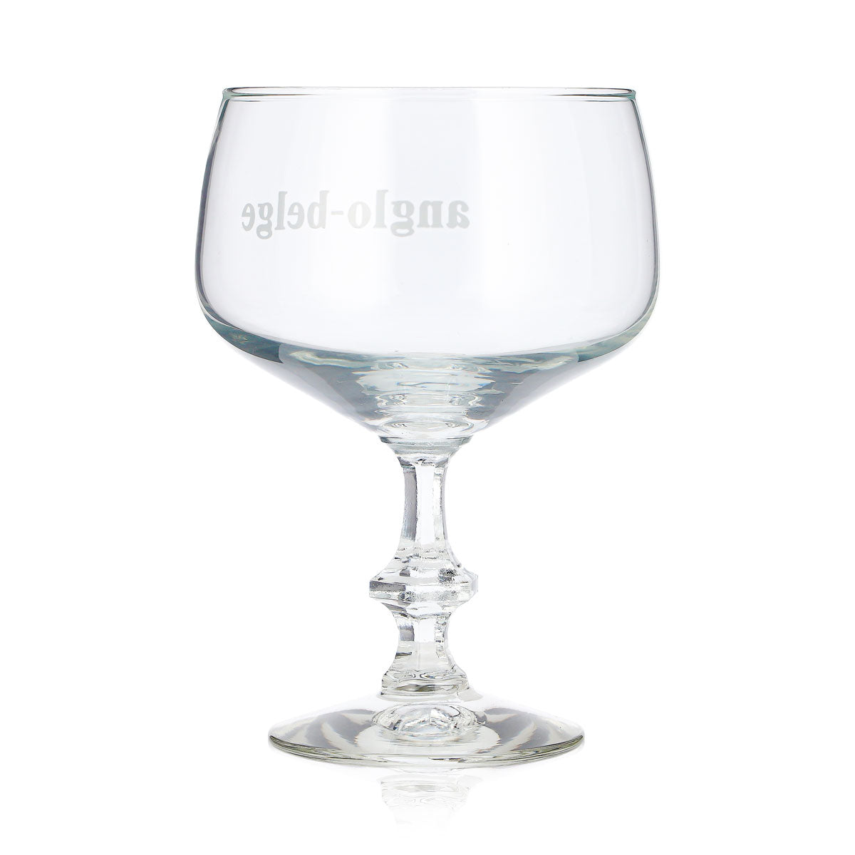 6 bicchieri da birra Anglo-Belge da 0,36 l, modello a palloncino, con scritta bianca “Gin” (set da 6) – Vista 5