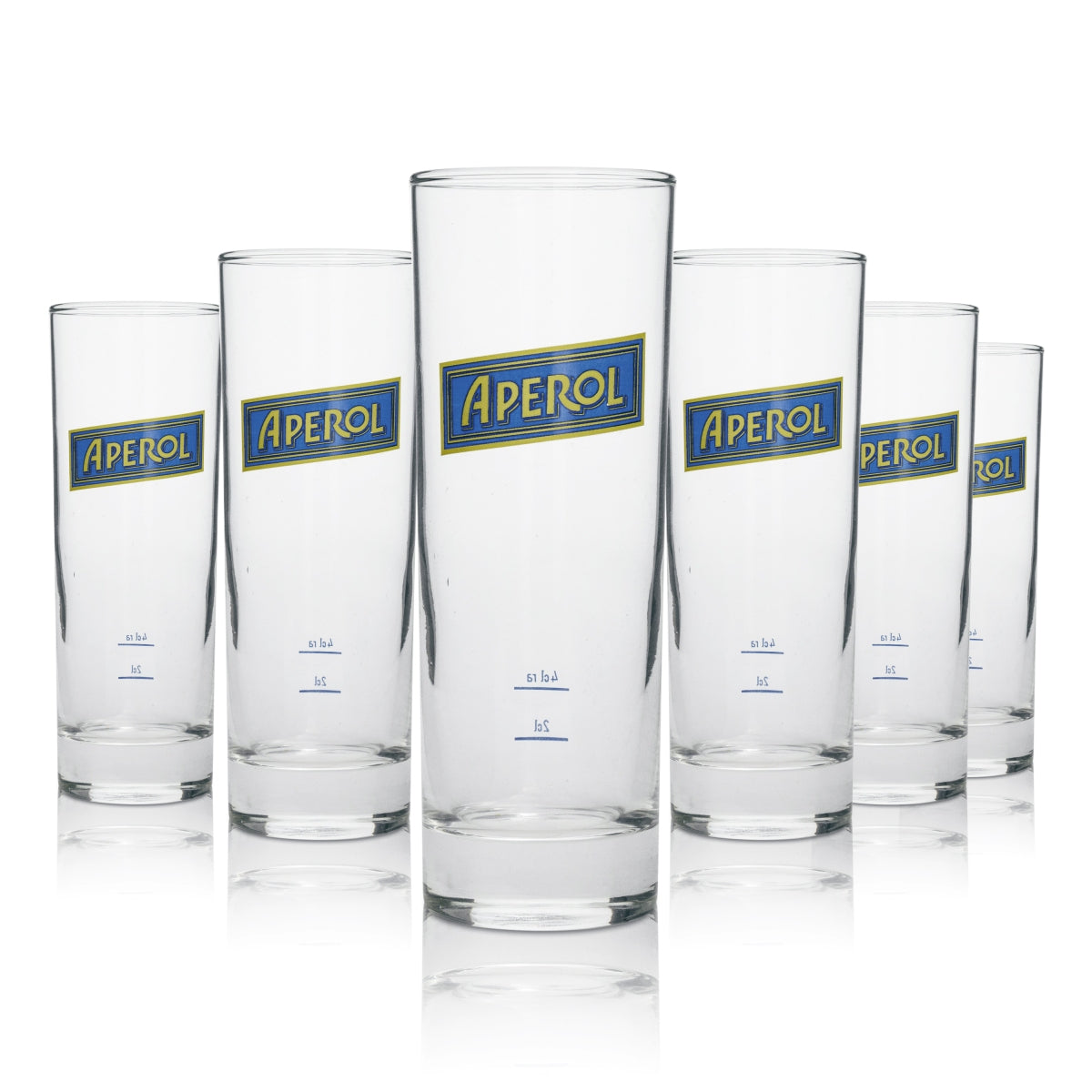 6 bicchieri da long drink per liquore Aperol, circa 27 cl