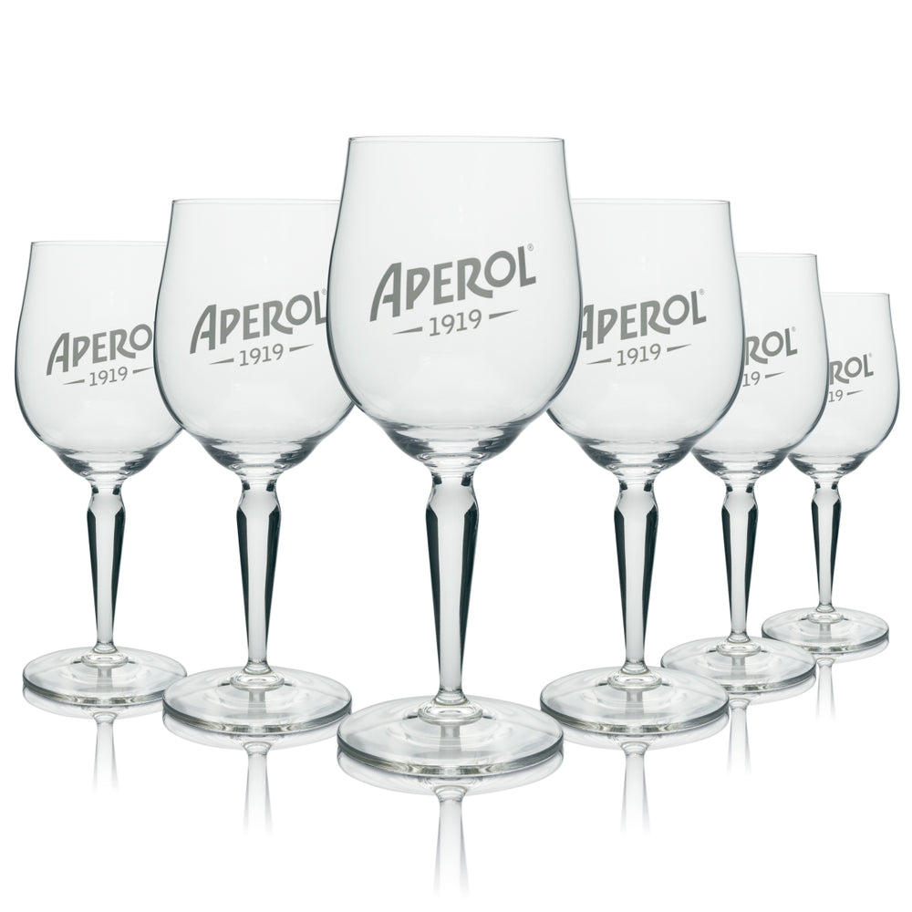 6 bicchieri da aperitivo Aperol Spritz Signature 0,53 l Rari bicchieri da aperitivo Calice con logo vintage del 1919