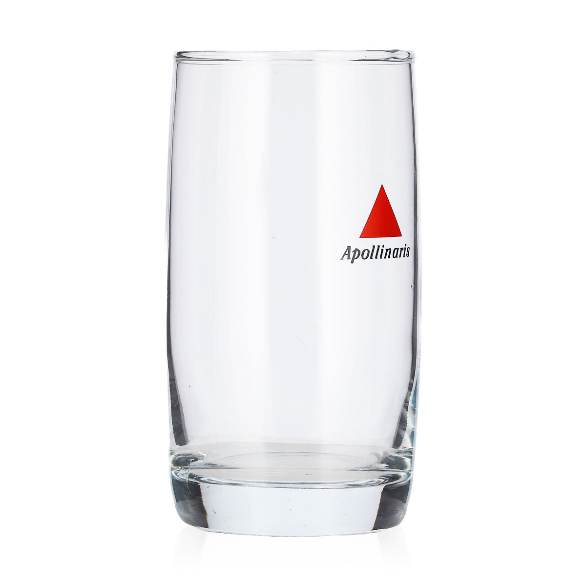 6 bottiglie d'acqua Apollinaris in vetro da 0,22 l, bicchiere tumbler con triangolo rosso, bicchiere lowball – Vista 3