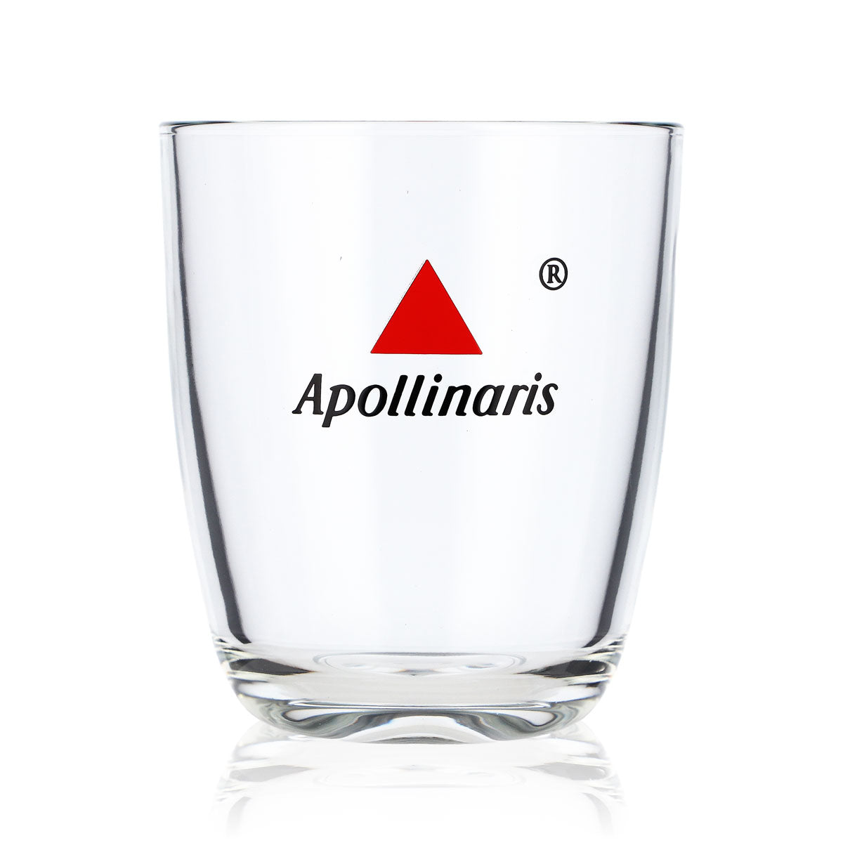6 bicchieri da acqua Apollinaris in vetro 0,3 l Tumbler Bicchiere di design Logo al centro – Vista 2