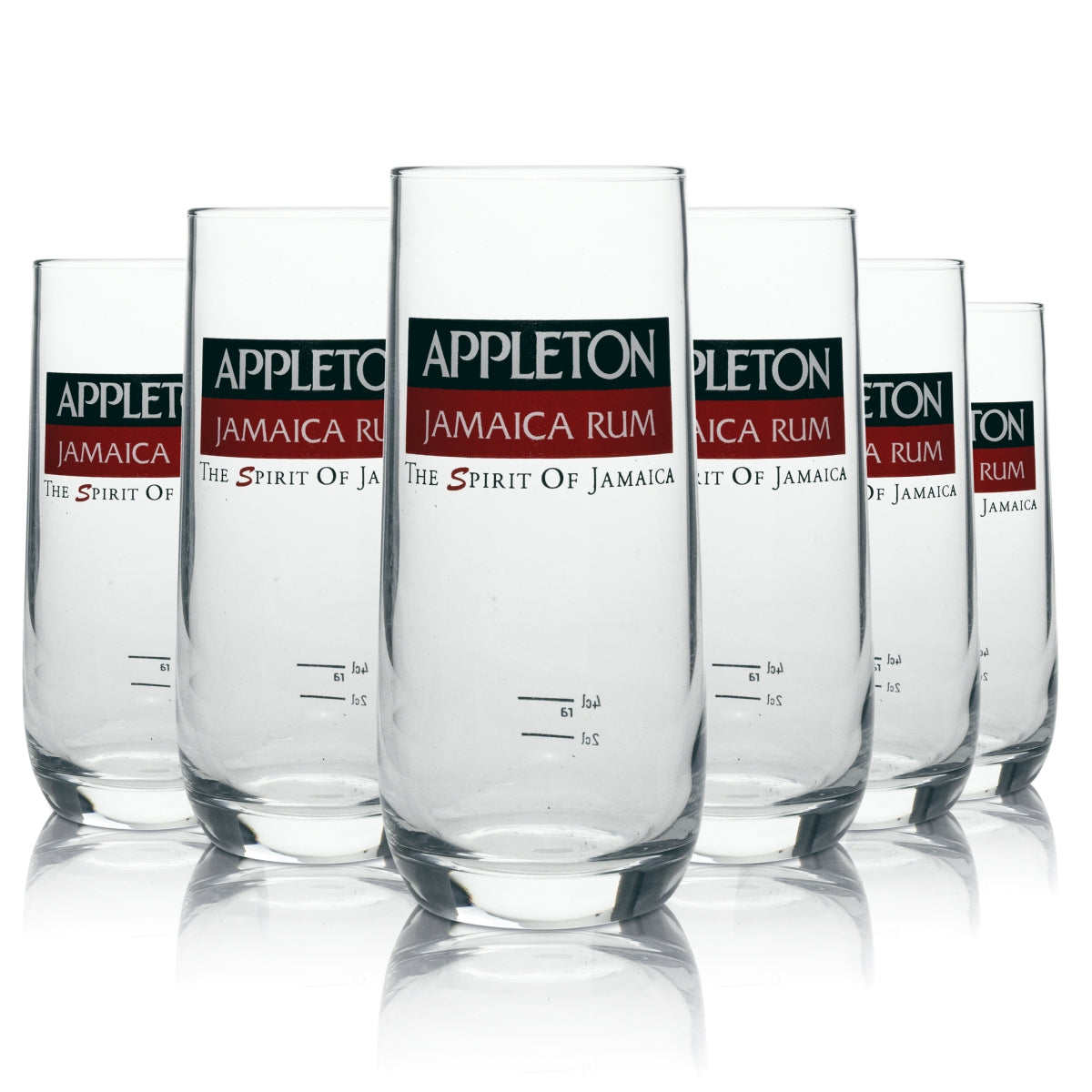 6 bicchieri da long drink Appleton Rum Rastal