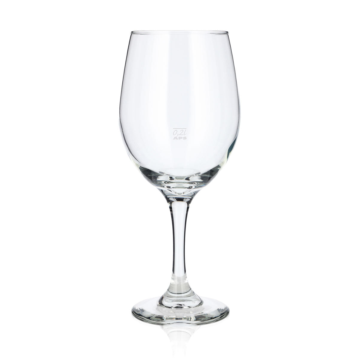 6 bicchieri in vetro APS da 0,2 l: bicchiere da vino rosso, bicchiere da vino bianco, calice da vino (set da 6) – Vista 2
