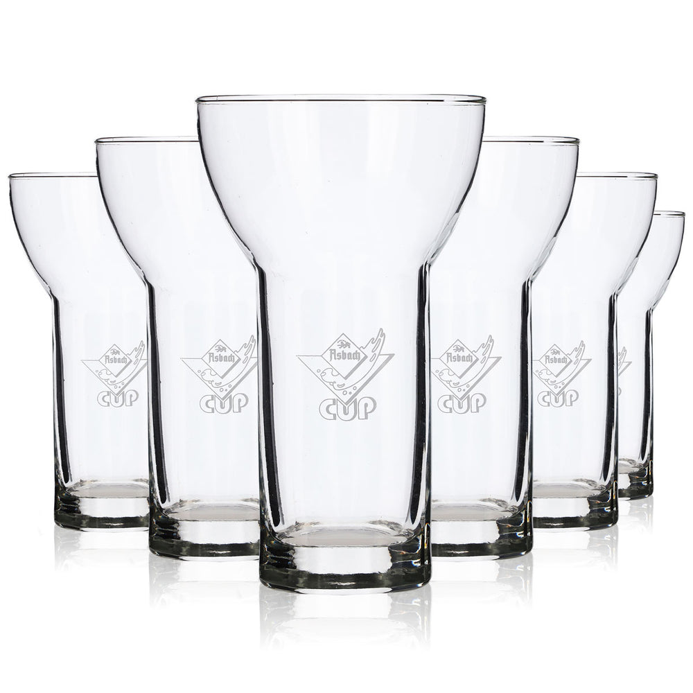 6 bicchieri da liquore Asbach Uralt da 0,42 l Bicchieri da liquore Lo speciale "bicchiere a calice"
