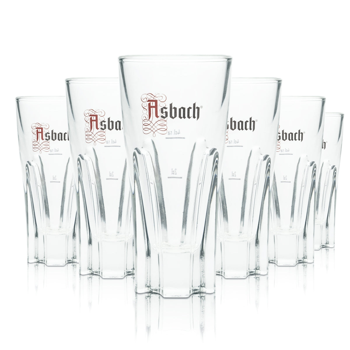 6 bicchieri da brandy Asbach Uralt 0,1 l bicchieri tumbler long drink con bordo rialzato