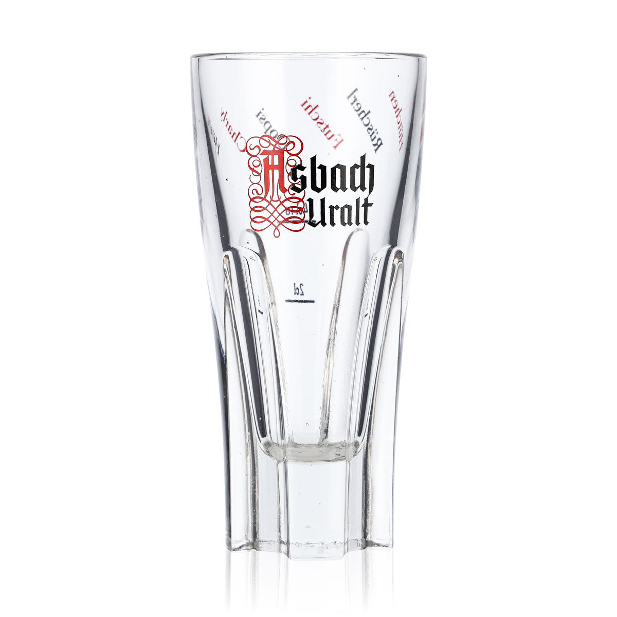 6 bicchieri da brandy Asbach 2 cl/4 cl con logo Stamper Uralt "Hütchen Rüscher" Rastal – Vista 2