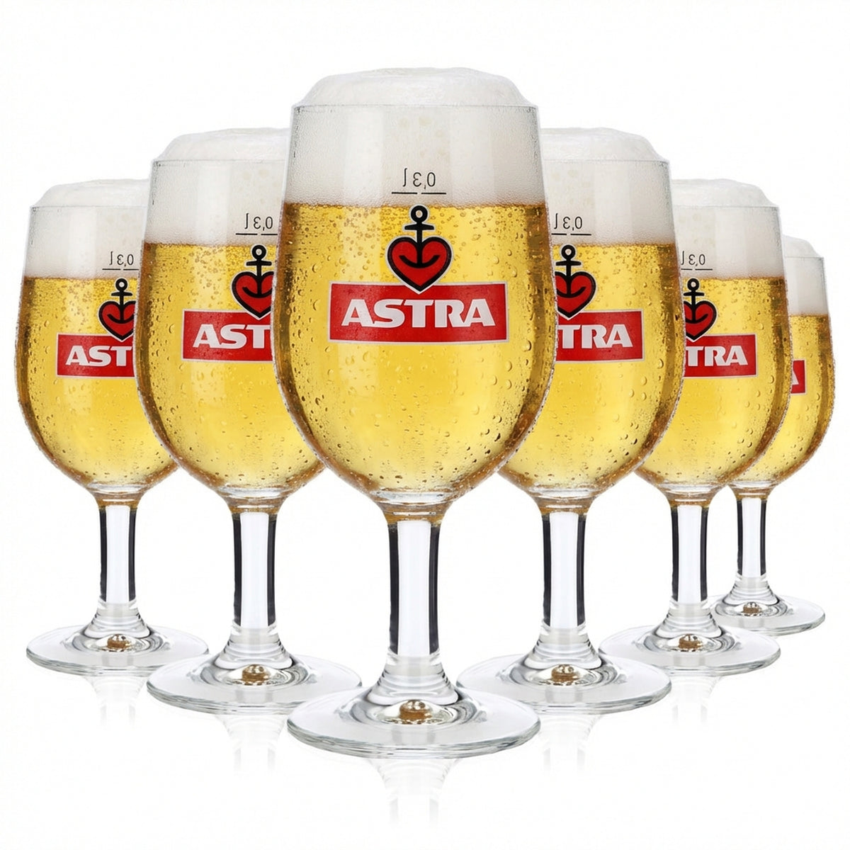 6 bicchieri da birra Astra Bicchieri da birra Bicchieri a calice Bicchiere a tulipano 0,3 l alto Tulipani RC