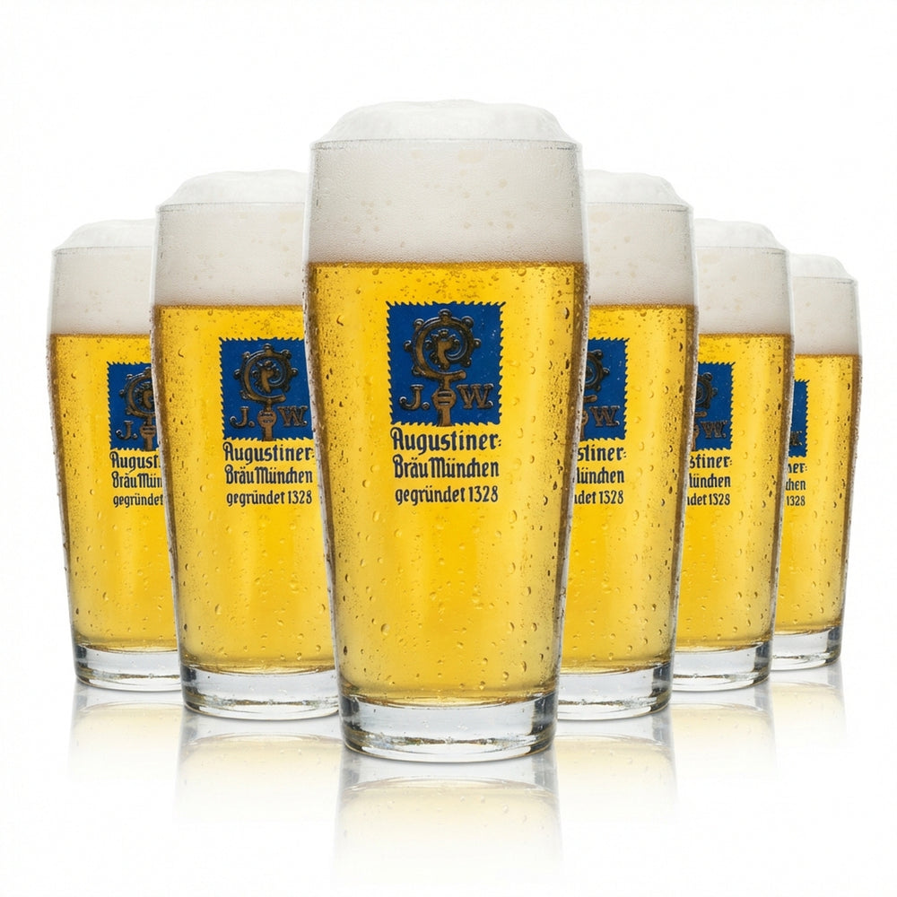 6 bicchieri da birra Augustiner 0,25 l Willi Becher