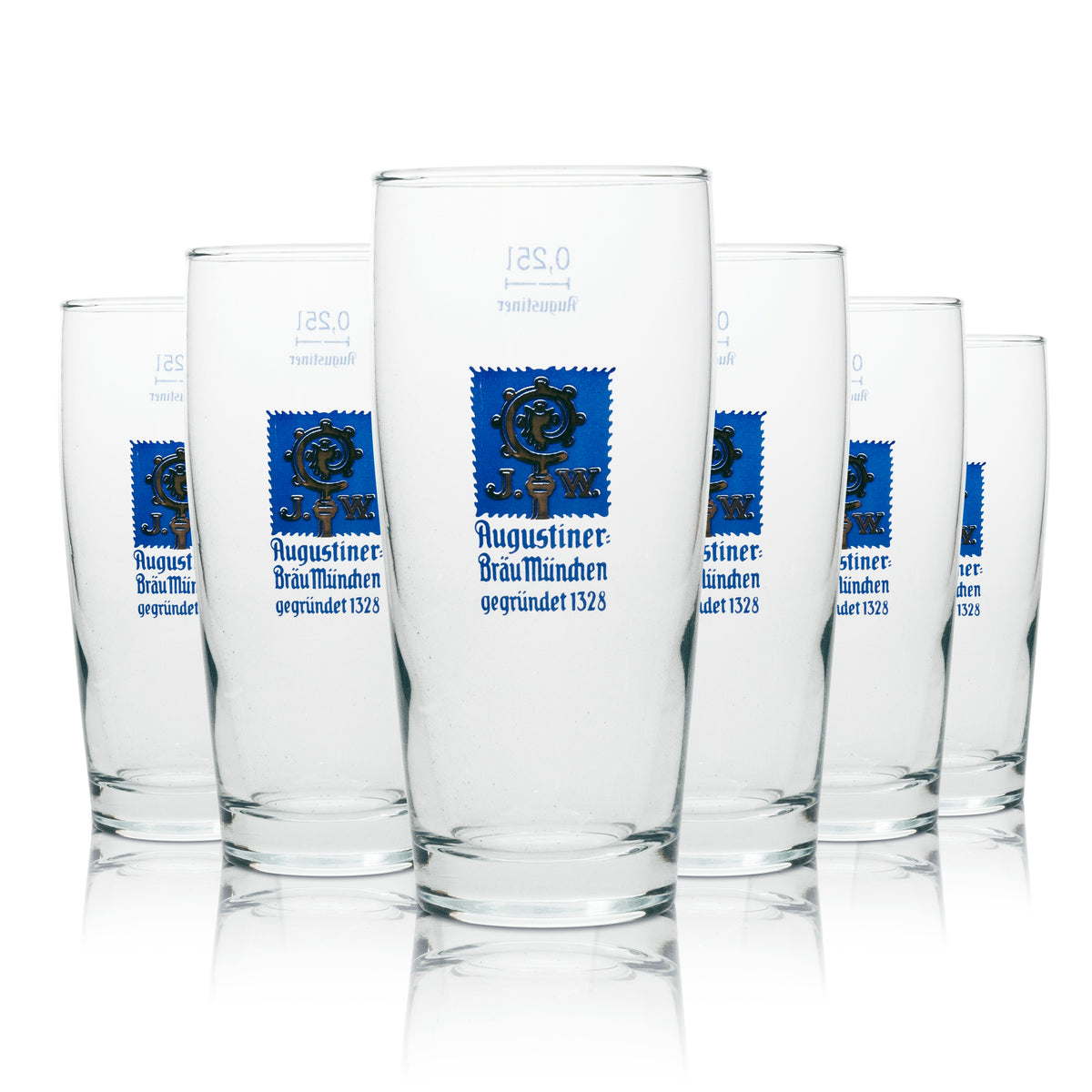 6 bicchieri da birra Augustiner 0,25 l Willi Becher – Vista 4