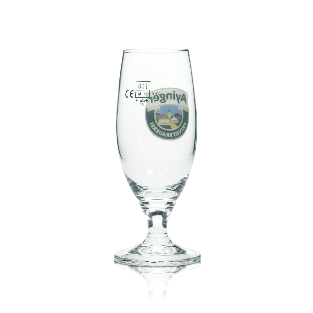 6 bicchieri da birra Ayinger 0,2 l a forma di coppa Tulipano per birra bianca e di frumento, birrificio, bar gastronomico – Vista 3