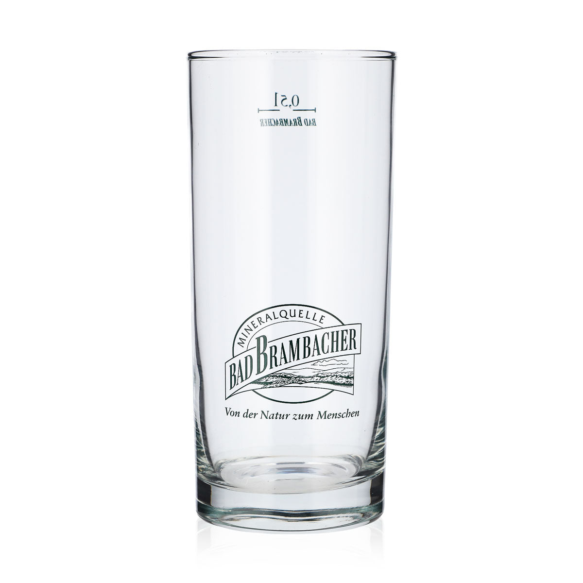 6 bicchieri da 0,5 l per l'acqua Bad Brambacher con logo verde (set da 6)