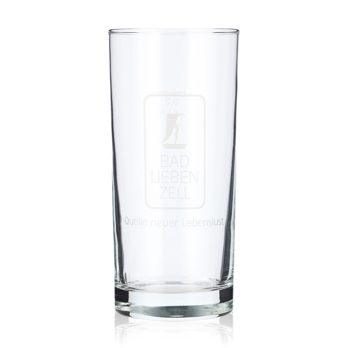 6 bicchieri da 0,2 l con acqua Bad Liebenzeller, logo B&P satinato – Vista 2