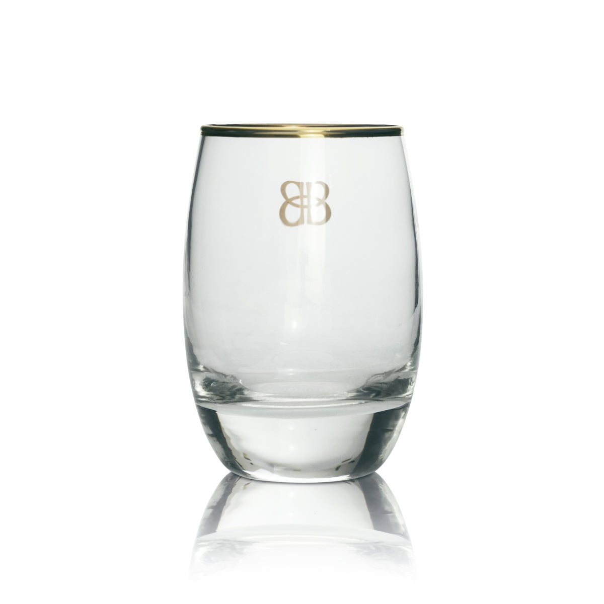 6 bicchieri da liquore Baileys con bordo dorato e logo dorato – Vista 3