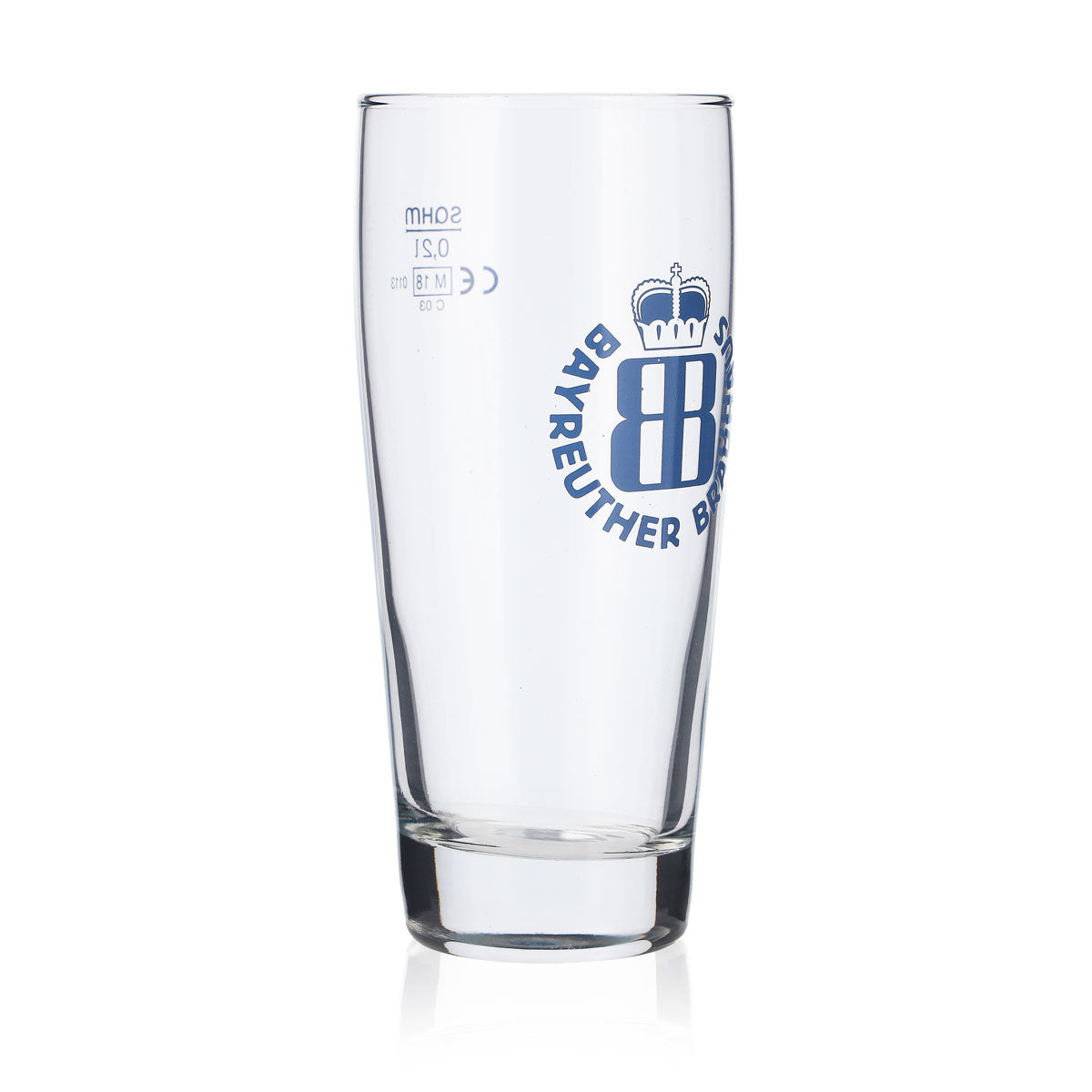 6 bicchieri da birra Bayreuther da 0,2 l Bicchieri da birra Bicchiere da birra Logo blu – Vista 3