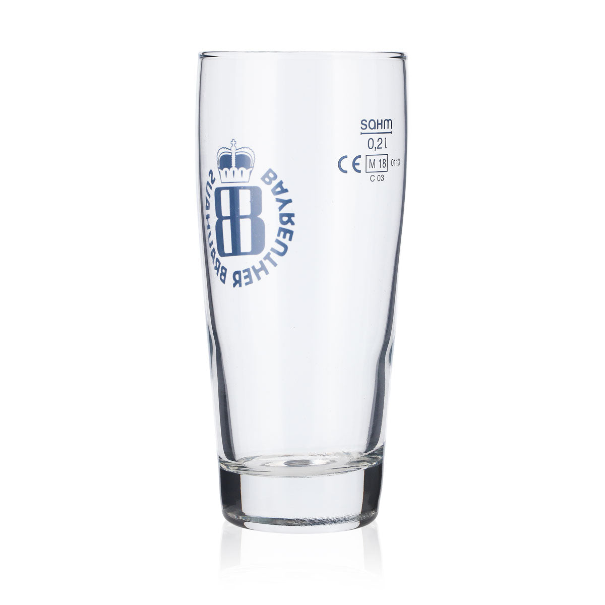 6 bicchieri da birra Bayreuther da 0,2 l Bicchieri da birra Bicchiere da birra Logo blu – Vista 4