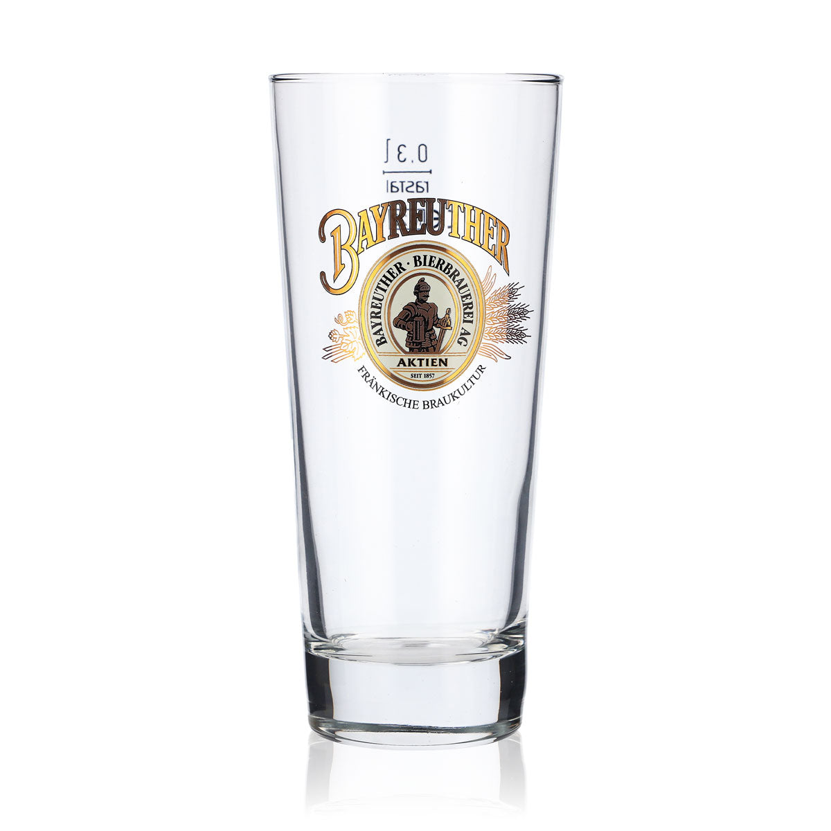 6 bicchieri da birra Bayreuther da 0,3 l Bicchieri da birra Bicchiere da birra Logo dorato – Vista 2