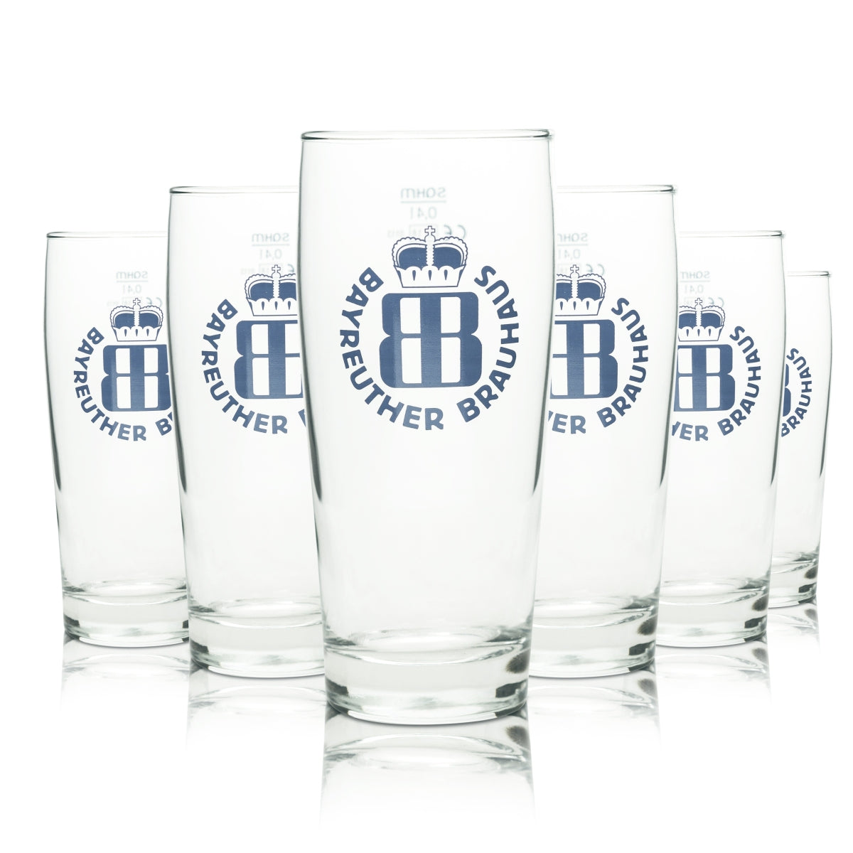 6 bicchieri da birra Bayreuther da 0,4 l Sahm Willi Pils Bicchieri da birra chiara Export Beer