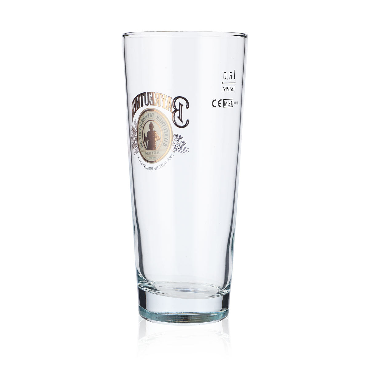 6 bicchieri da birra Willi da 0,5 l della birra Bayreuther Frankonia con logo dorato – Vista 4