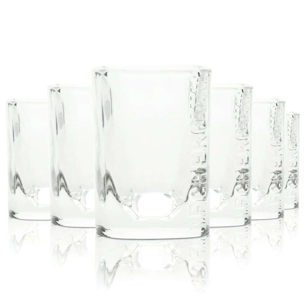 6 bicchieri da vodka Becherovka 4 cl Bicchieri da shot Bicchieri da liquore Stamper Gastro in rovere