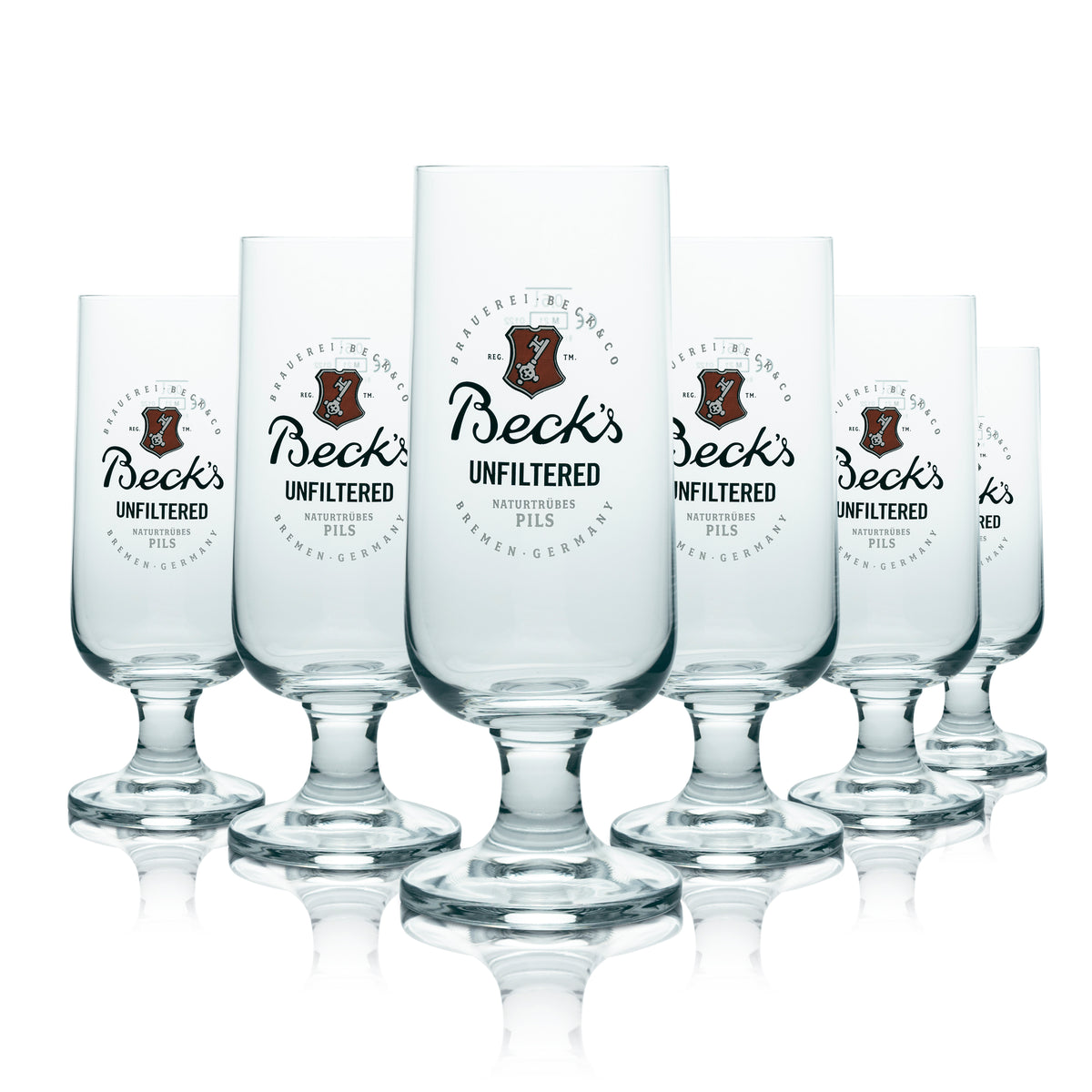 6 bicchieri da birra Becks da 0,5 l, edizione "Unfiltered" nuova – Vista 3