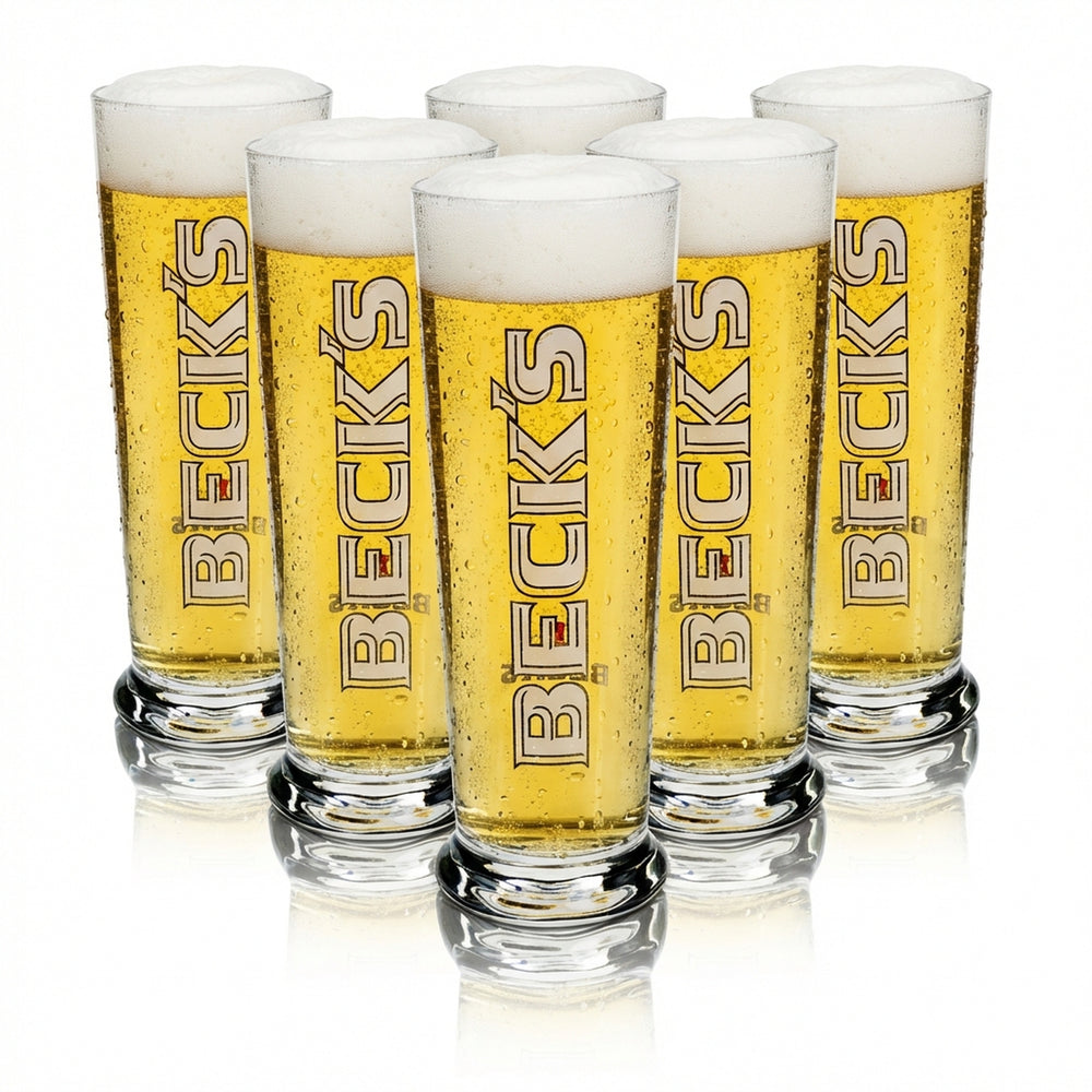 6 bicchieri da birra Becks Bicchieri da birra Bicchieri 0,3 l Bicchiere Seattle Sahm