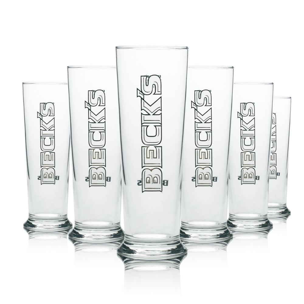 6 bicchieri da birra Becks Seattle 0,2 l Sahm Tulipano Bicchieri da birrificio Coppa Gastro Bar
