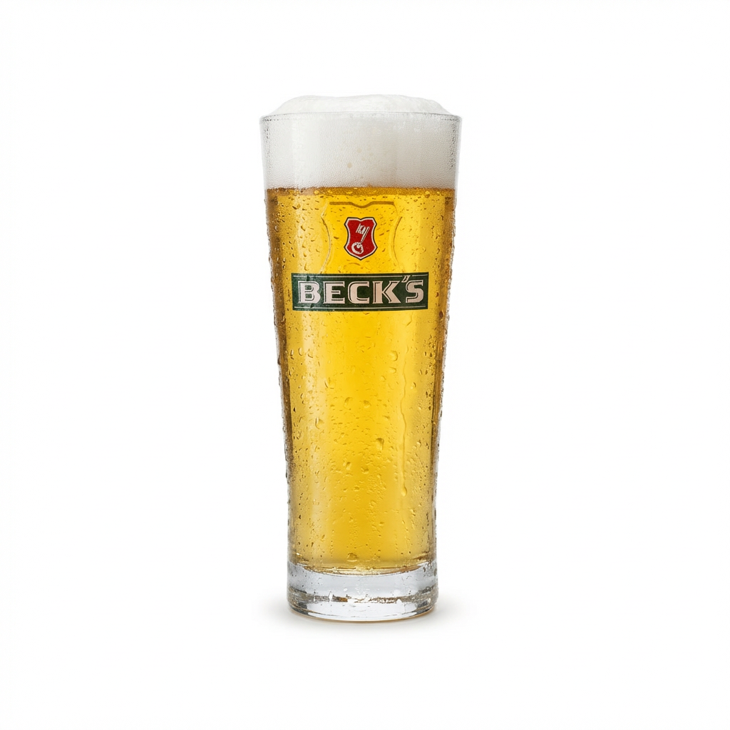 6 bicchieri Becks da 0,5 l Henry Becher Contour Gastro Pils Gold Unfiltered Bier – Vista 2