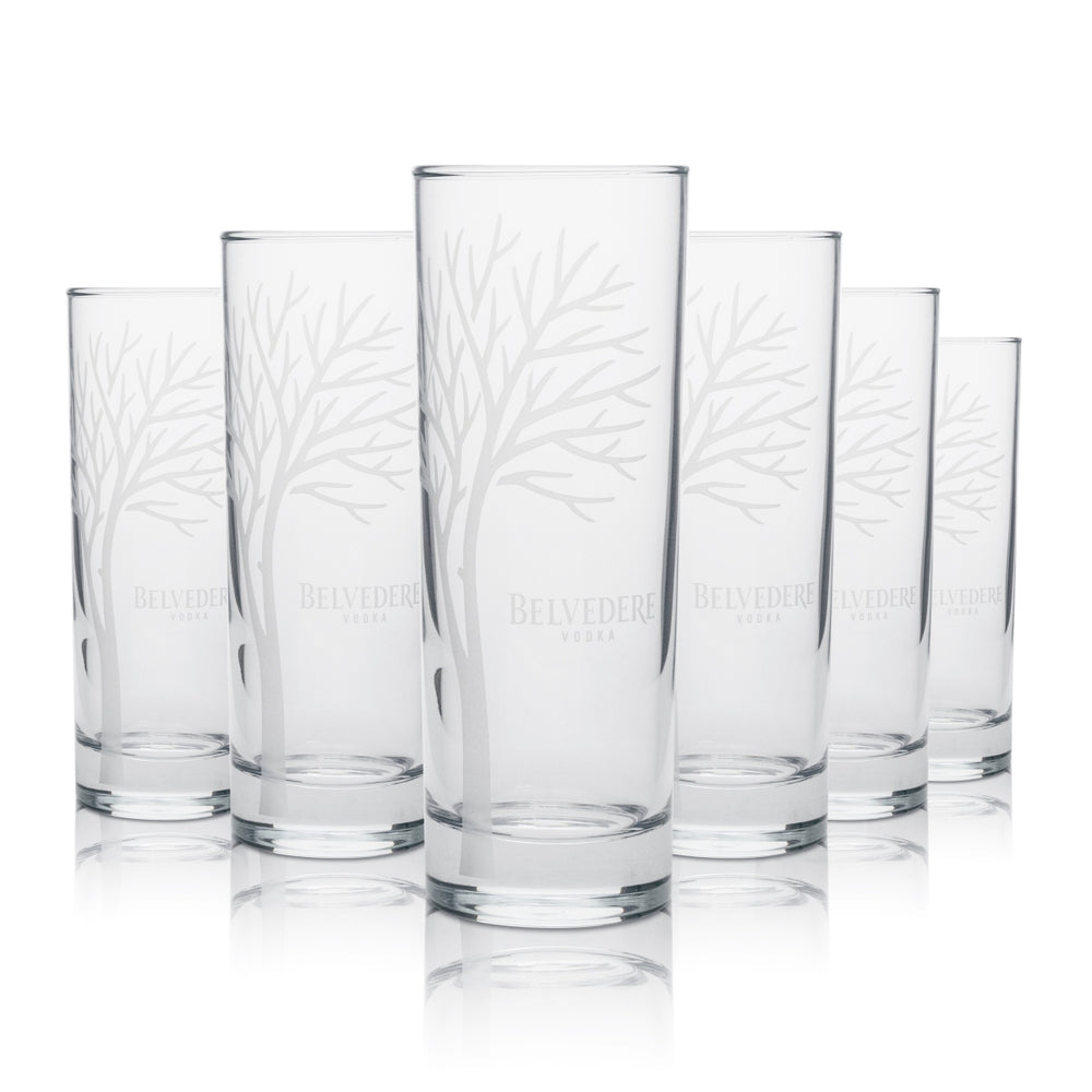 6 bicchieri Belvedere 0,3 l Highball Longdrink Set Cocktails Premium Vodka